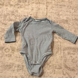 Carter's Navy and White Striped Bodysuit